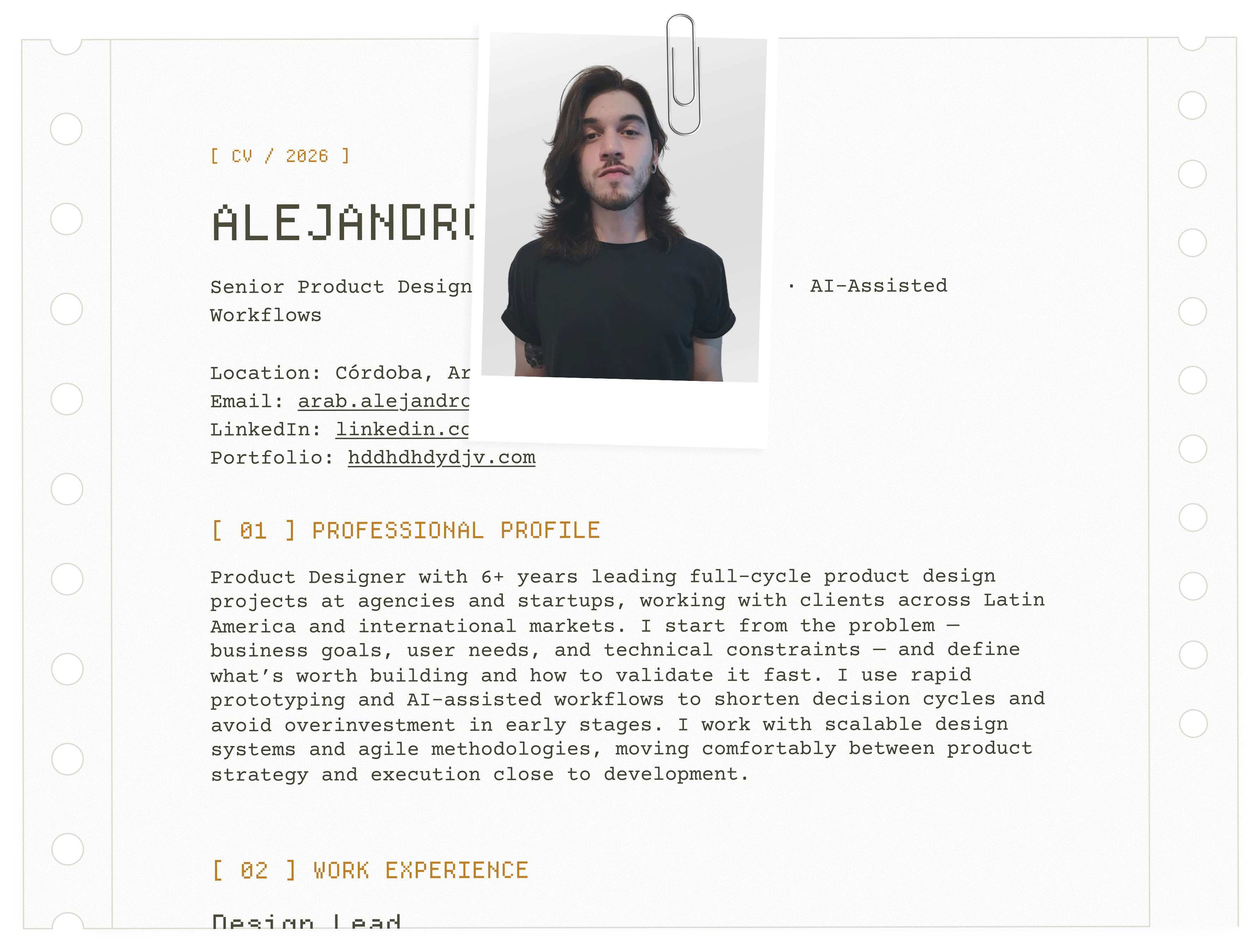 CV — Alejandro Arab